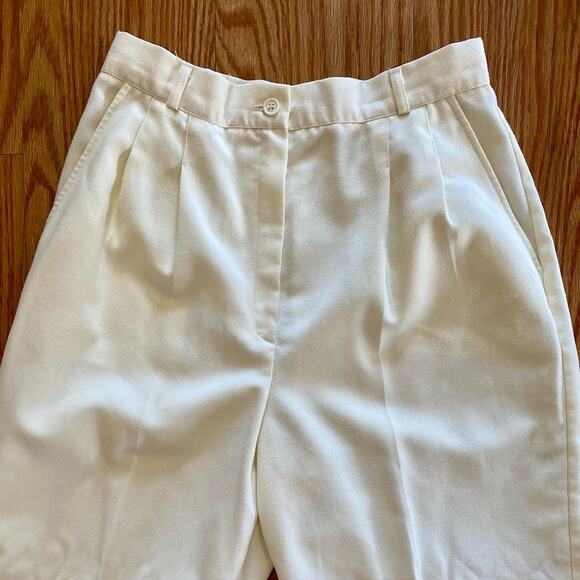 Counterparts Vintage White Pleated Pants Womens 27 Waist - Picture 3 of 15
